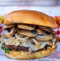 Mushroom Swiss Burger
